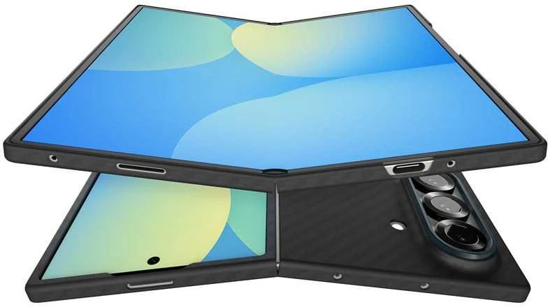 Dėklas Spigen Airskin Aramid Galaxy Z Fold 7 juoda