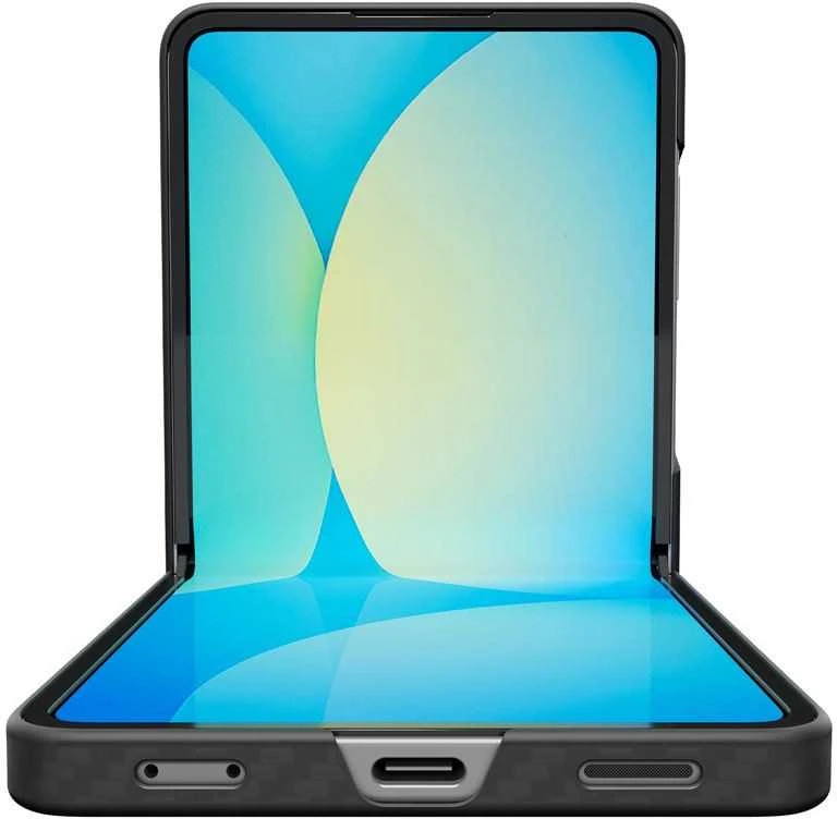 Dėklas Spigen Air Skin, aramid juodas - Samsung Galaxy Z Flip7