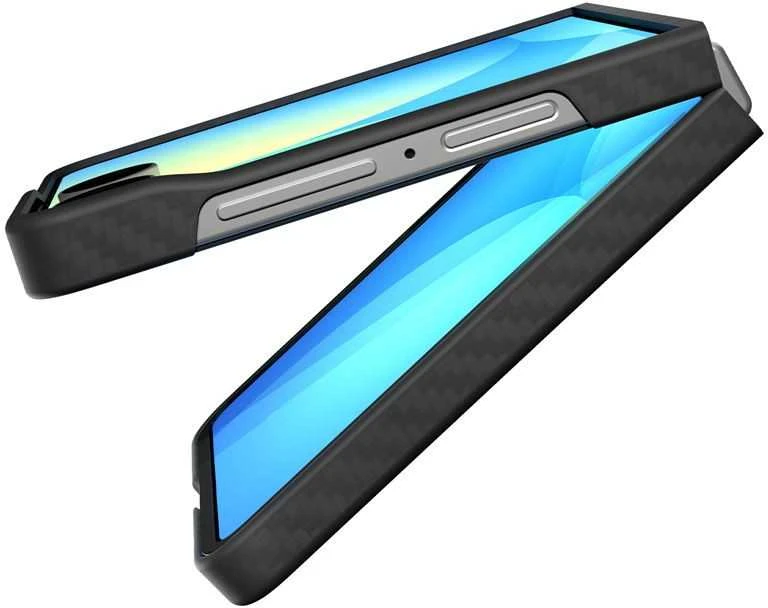 Dėklas Spigen Air Skin, aramid juodas - Samsung Galaxy Z Flip7