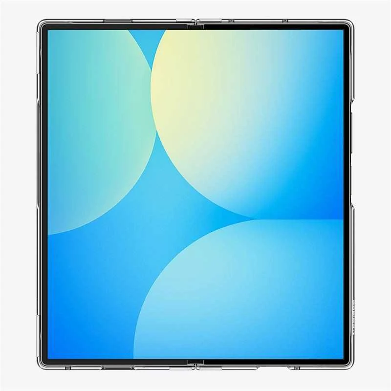 Dėklas Spigen AirSkin Mag MagSafe Samsung Galaxy Z Fold 7 Crystal baltos spalvos ir skaidrus