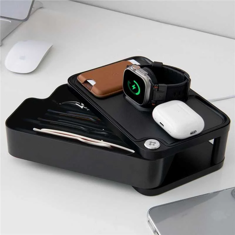 Dėklas Spigen Apple Watch & Band & ETC Organizer S340, juodas