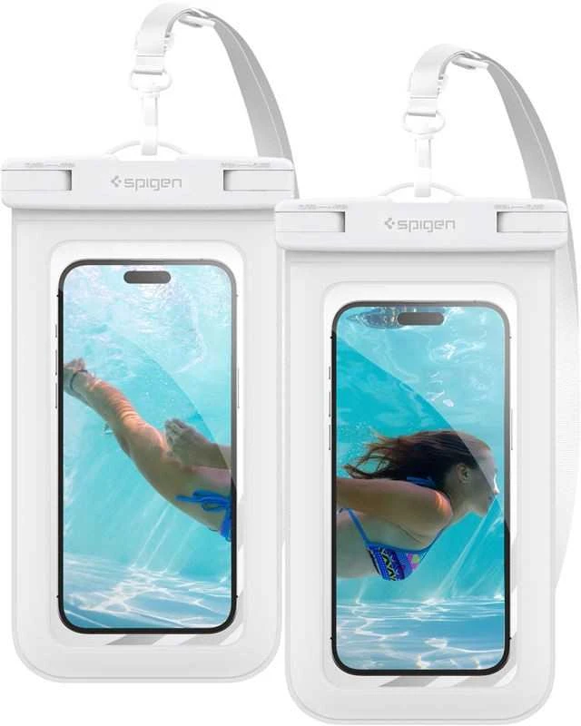 Spigen „Aqua Shield“ vandeniui atsparus dėklas A601, 2 vnt. pakuotė, baltas