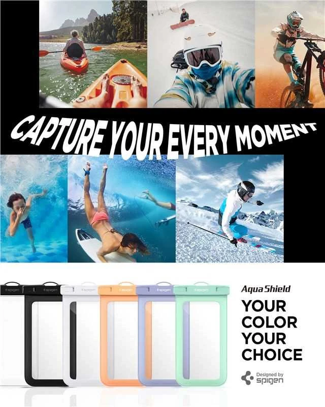Spigen Aqua Shield Atsparus vandeniui Case A601 1 vnt., baltas