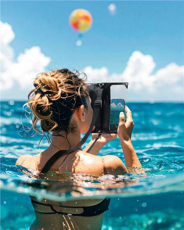 „Spigen Aqua Shield WaterProof Case A640“ (dvigubas, su „Crossbag“) 1 vnt., juodas