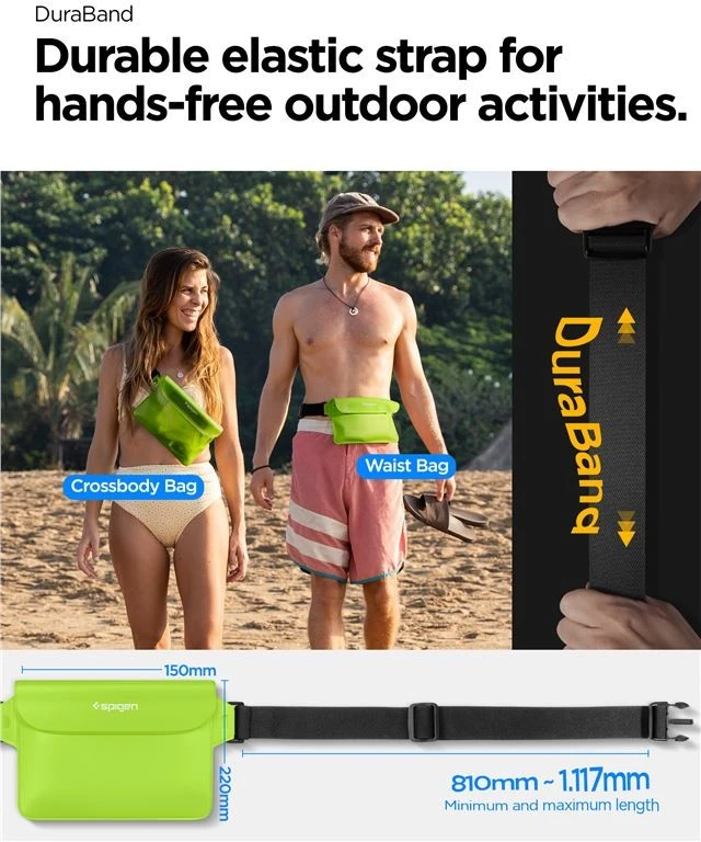 Spigen Universal Atsparus vandeniui Waist Bag 2 vnt. A620 kaktuso žalia