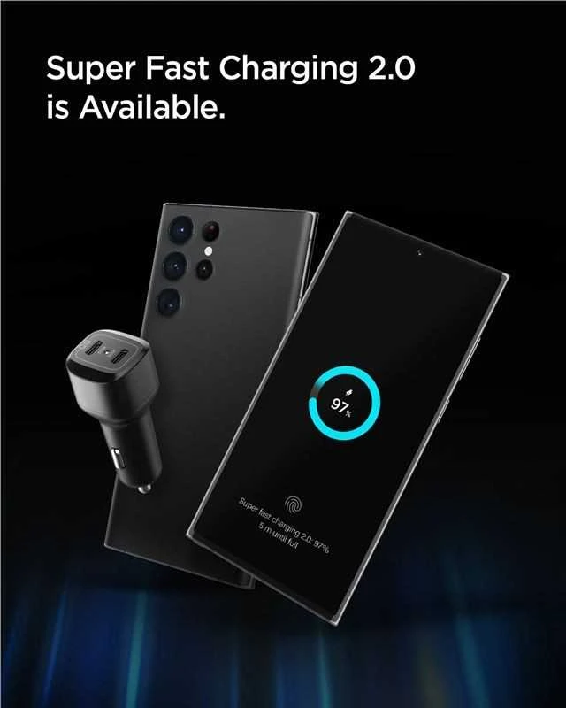 Įkroviklis Spigen PC2200 2x USB-C (ACP04581)