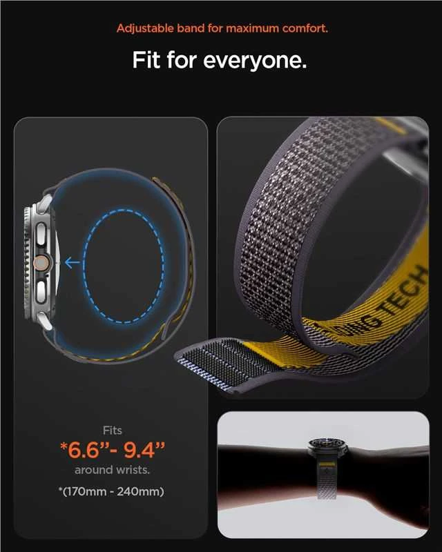Spigen Athlex Air dirželis, aktyvios pilkos spalvos - Samsung Galaxy Watch 8 46mm/44mm/40mm