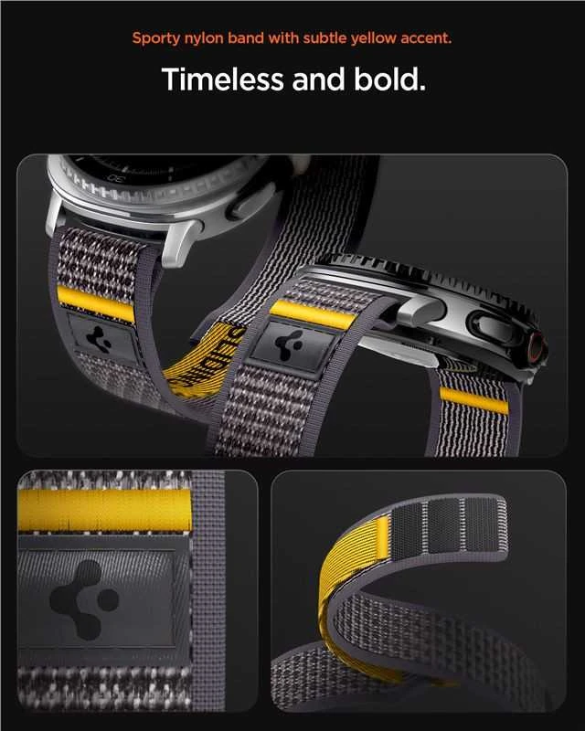 Spigen Athlex Air dirželis, aktyvios pilkos spalvos - Samsung Galaxy Watch 8 46mm/44mm/40mm