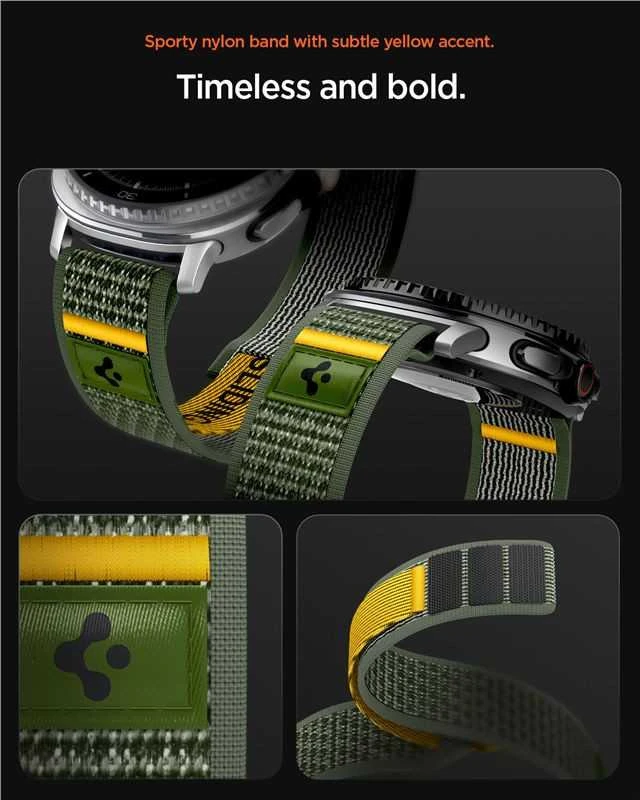 Spigen Athlex Air dirželis, aktyvi žalia - Samsung Galaxy Watch 8 46mm/44mm/40mm