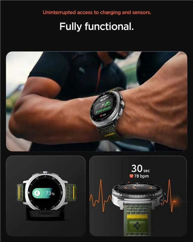 Spigen Athlex Air dirželis, aktyvi žalia - Samsung Galaxy Watch 8 46mm/44mm/40mm