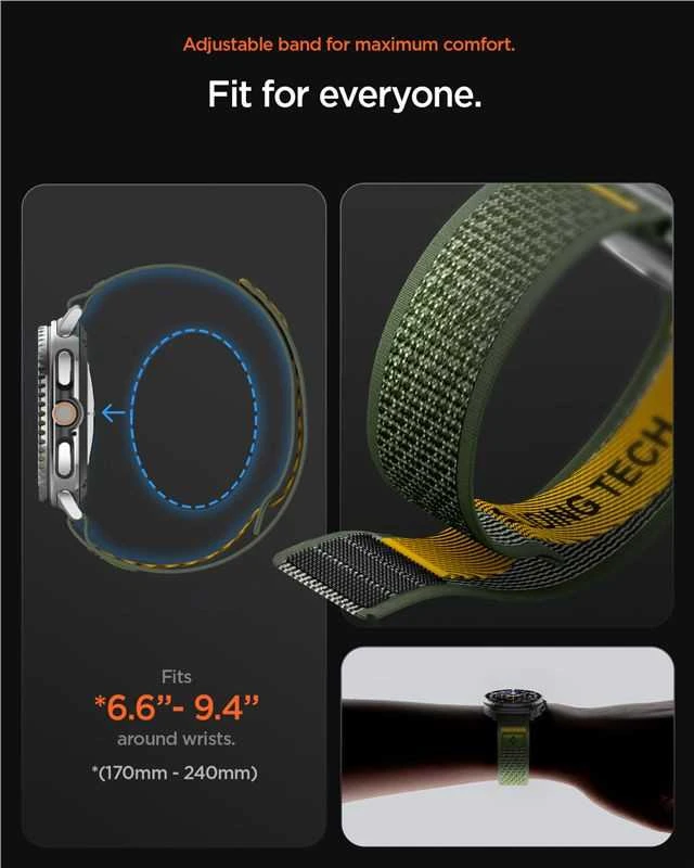 Spigen Athlex Air dirželis, aktyvi žalia - Samsung Galaxy Watch 8 46mm/44mm/40mm