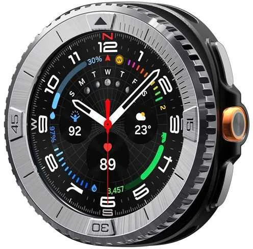 Spigen Bezel Tune (Pilot), sidabrinis - Samsung Galaxy Watch 8 Classic 46mm
