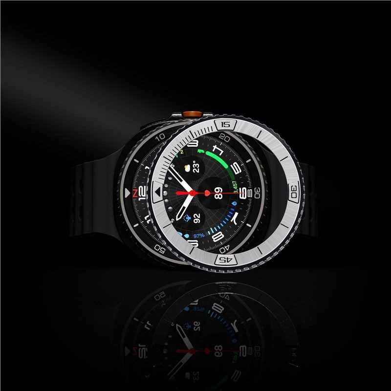 Spigen Bezel Tune (Pilot), sidabrinis - Samsung Galaxy Watch 8 Classic 46mm