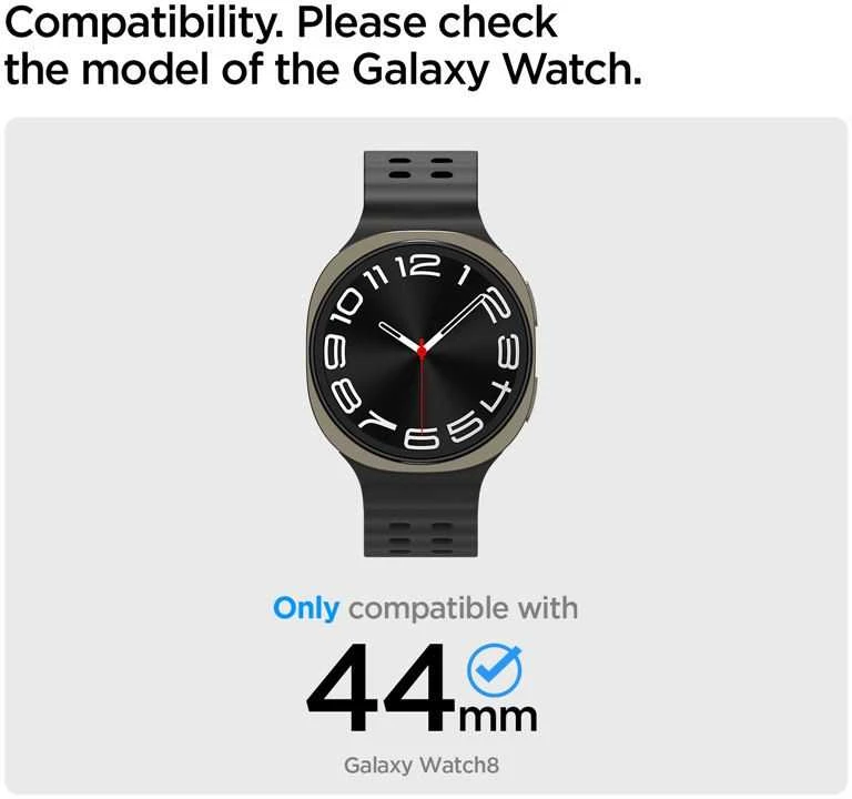 Spigen Bezel Tune (Pilot), sidabrinis - Galaxy Watch 8 (44mm)