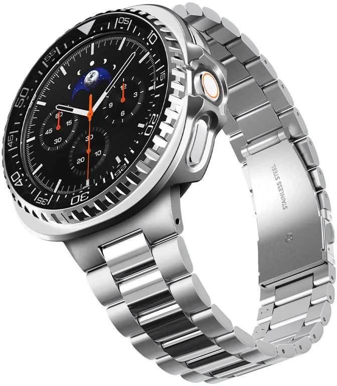 Spigen Bezel Tune Pro (Diver), juodas - Samsung Galaxy Watch 8 Classic 46mm