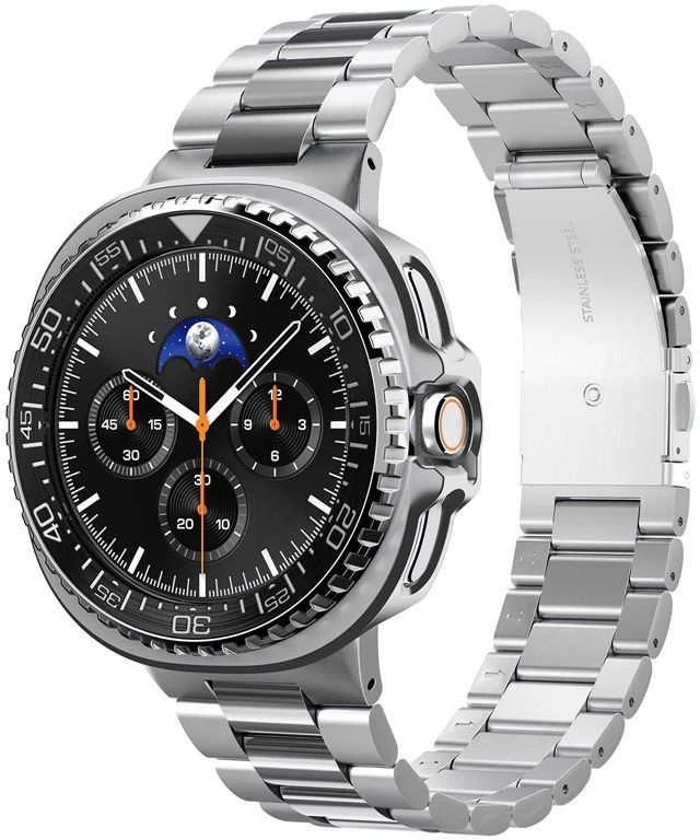 Spigen Bezel Tune Pro (Diver), juodas - Samsung Galaxy Watch 8 Classic 46mm
