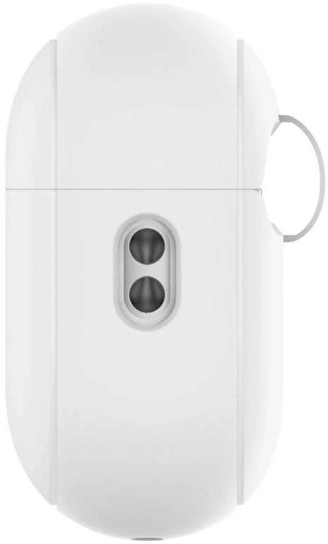 Spigen Silikoninis dėklas Silicone Fit baltas + pilkas dirželis - AirPods Pro (2-os kartos)