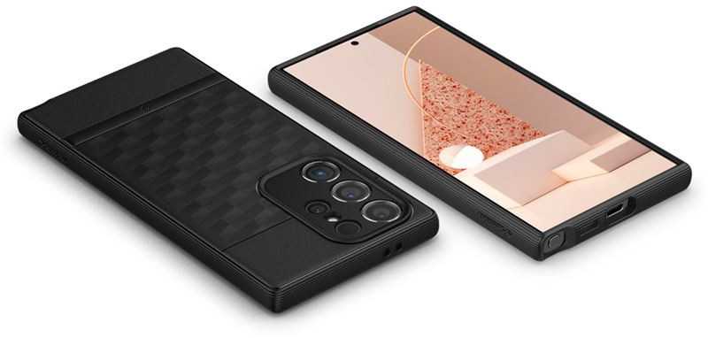 Spigen Samsung Galaxy S24 Ultra Caseology Parallax Matte dėklas telefonui juodos spalvos