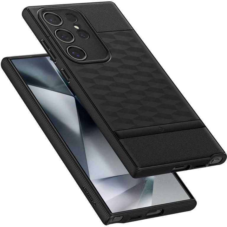 Spigen Samsung Galaxy S24 Ultra Caseology Parallax Matte dėklas telefonui juodos spalvos