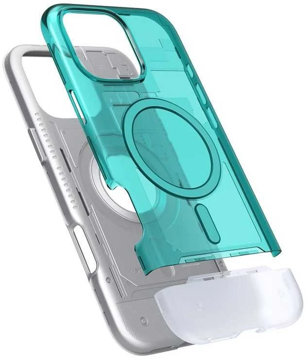 Dėklas Spigen Classic C1 MagSafe, bondi mėlynas - iPhone 16 Pro