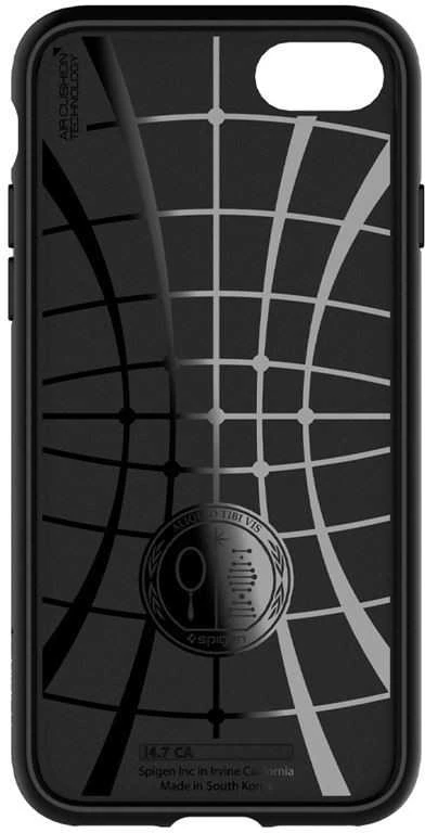 Dėklas Spigen Core Armor, juodas - iPhone SE/8/7