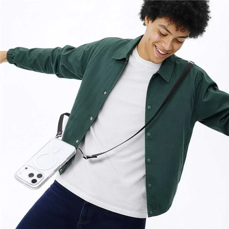 Spigen DA30L LAnyard Strap Crossbody juodas