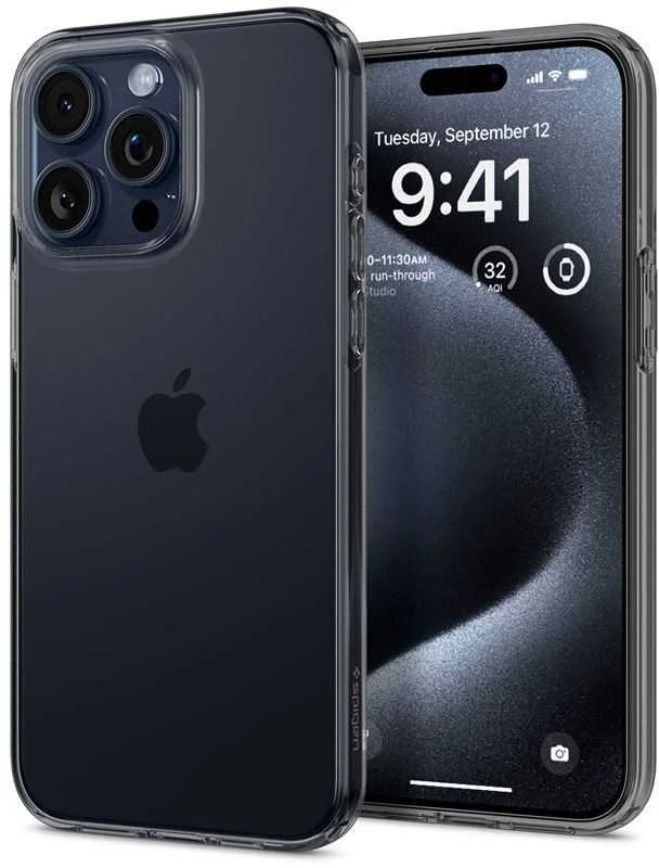Dėklas Spigen Crystal Flex, kosminis kristalas - iPhone 15 Pro Max