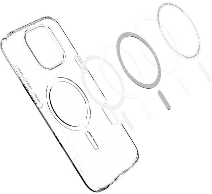 Dėklas „Spigen Crystal Flex MagSafe“, krištolo skaidrumo – „iPhone 16 Pro Max“
