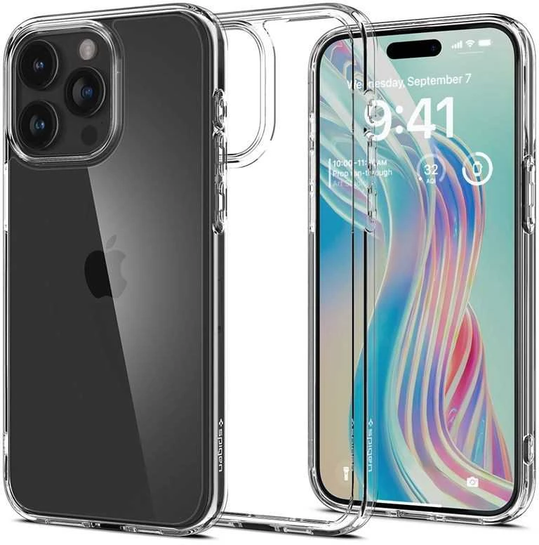 Spigen CRYSTAL Hybrid Apple iPhone 15 Pro – dėklas telefonui skaidrus
