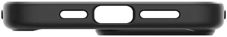 Dėklas Spigen Crystal Hybrid, matinė juoda - iPhone 15 Pro Max