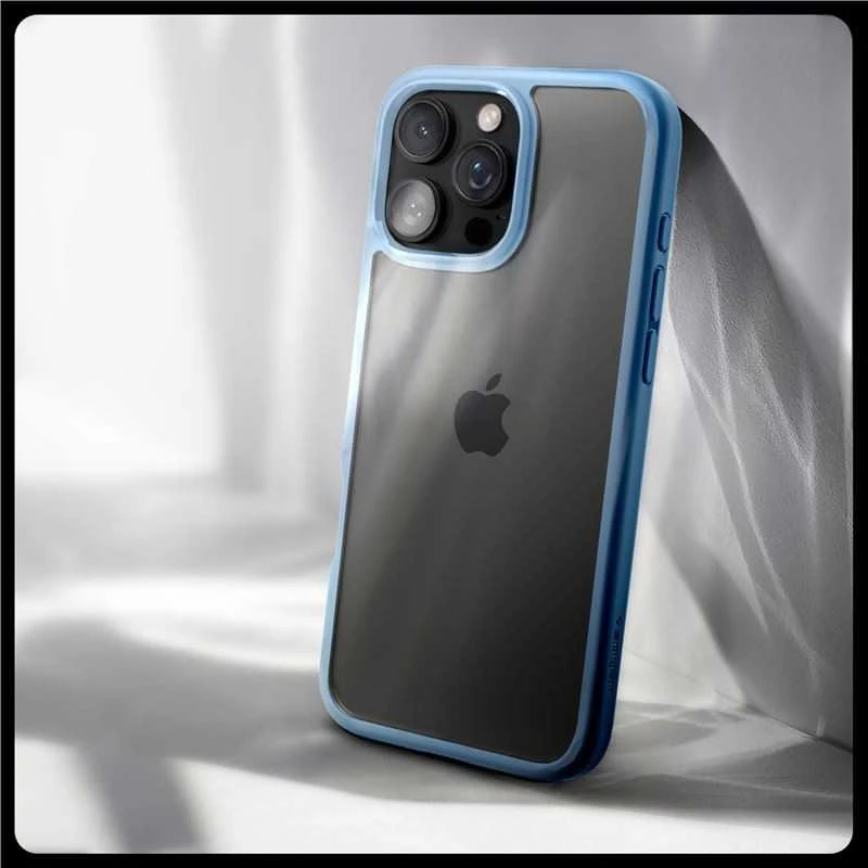 Dėklas Spigen Crystal Hybrid, sierra mėlynas - iPhone 16 Pro Max
