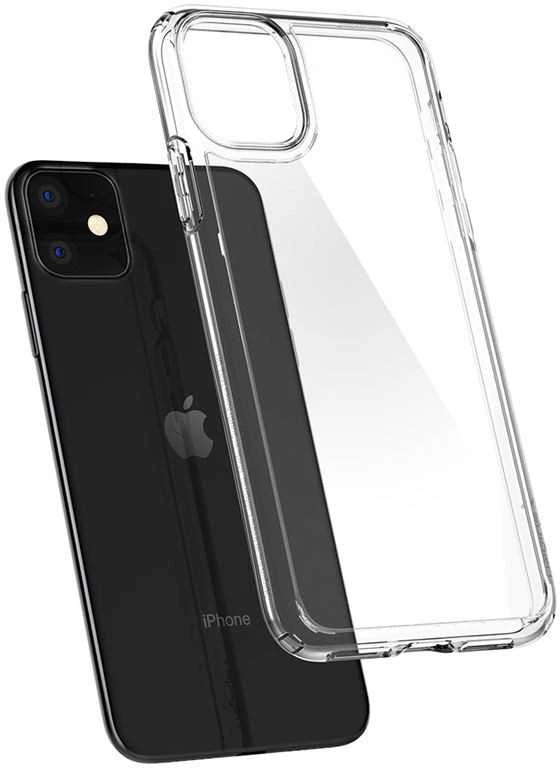 Dėklas „Spigen Crystal Hybrid“, skaidrus – iPhone 11