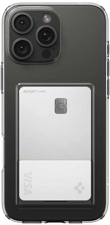 Dėklas Spigen „Crystal Slot“, krištolo skaidrumo – „iPhone 16 Pro“