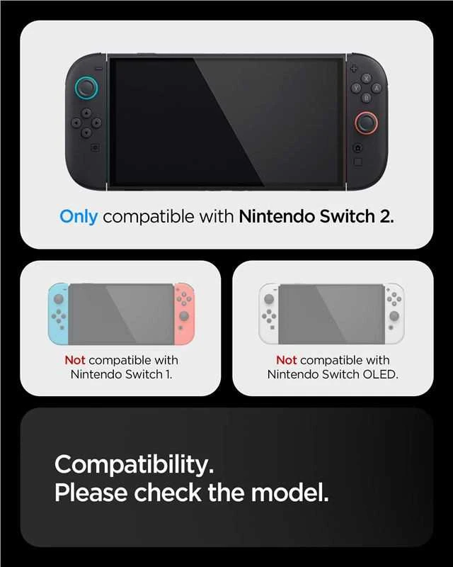 Dėklas Spigen Dual Grip na Nintendo Switch 2 - juoda