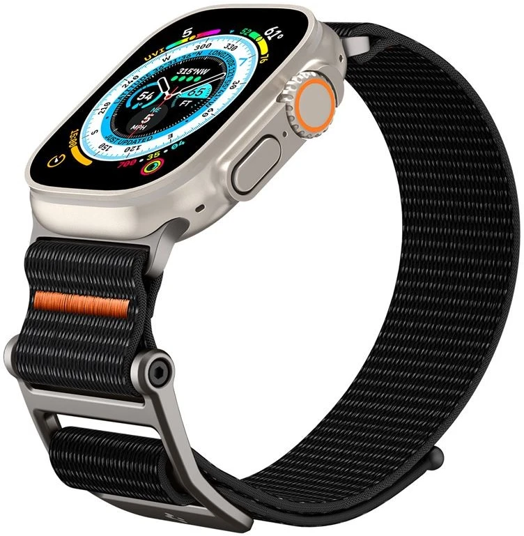 Spigen DuraPro Flex, juodos spalvos - Apple Watch 49mm/46mm/45mm/44mm/42mm