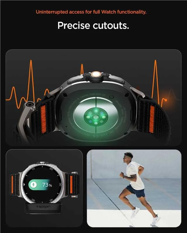 Spigen DuraPro Flex apyrankė skirti Samsung Galaxy Watch 40/44/46 mm – juodos spalvos