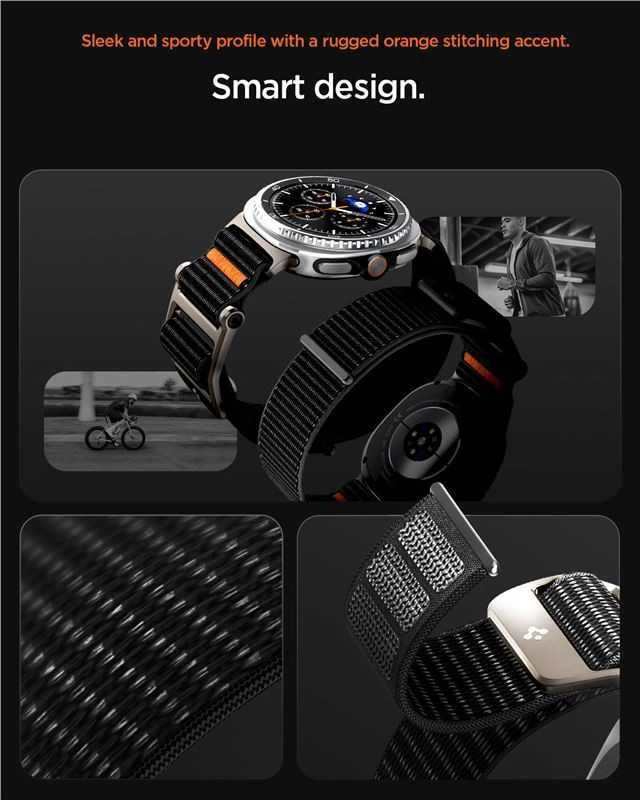 Spigen DuraPro Flex apyrankė skirti Samsung Galaxy Watch 40/44/46 mm – juodos spalvos