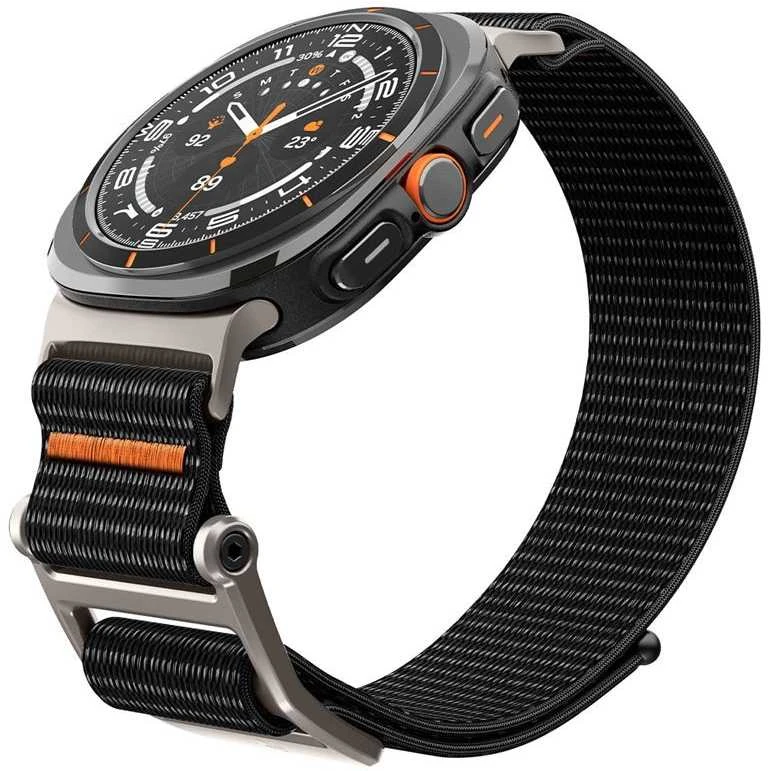 Samsung Galaxy Watch Ultra (47mm) Spigen Durapro Flex juodos spalvos