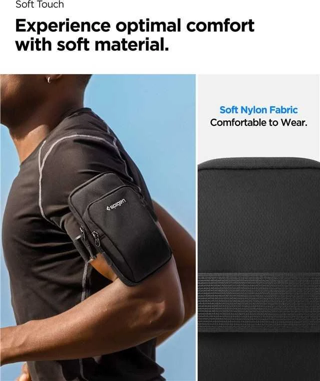 Spigen Dynamic Shield Armband dėklas telefonui juodos spalvos AMP04617