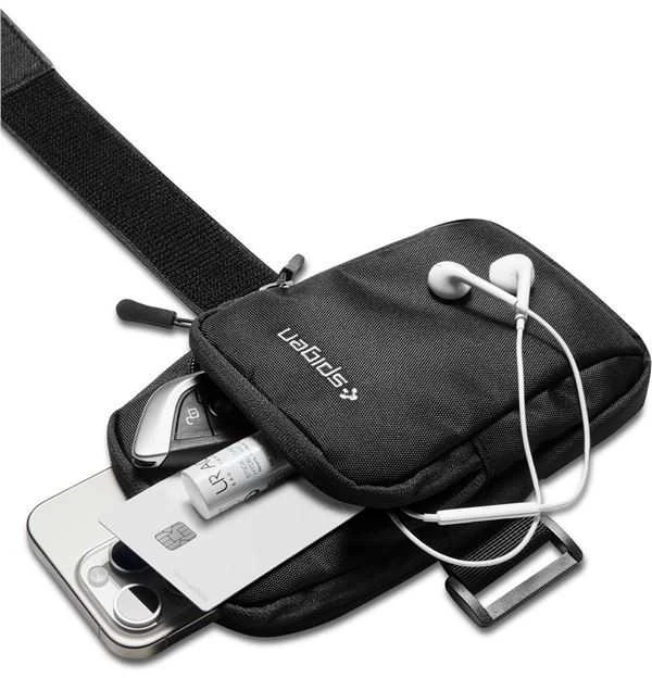 Spigen Dynamic Shield Armband dėklas telefonui juodos spalvos AMP04617