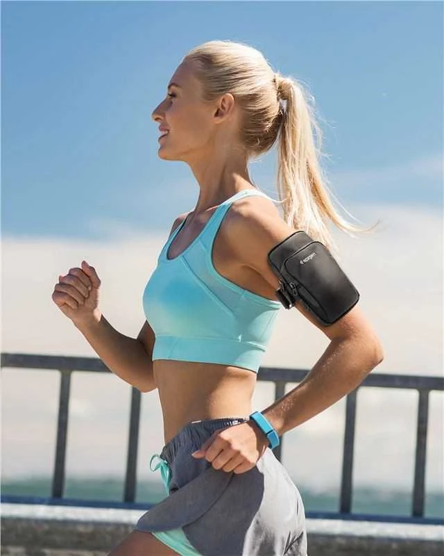 Spigen Dynamic Shield Armband dėklas telefonui juodos spalvos AMP04617
