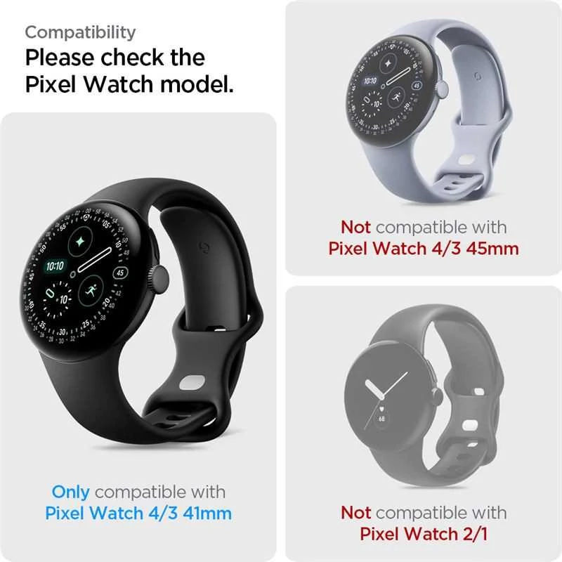 „Spigen EliteShield EZ Fit 2“ pakuotė – „Google Pixel Watch 4/3“ (41 mm)