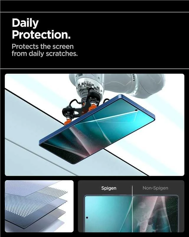 Spigen Elite Shield EZ FIT Hybrid Glass Samsung Galaxy S25 Ultra – Transparent