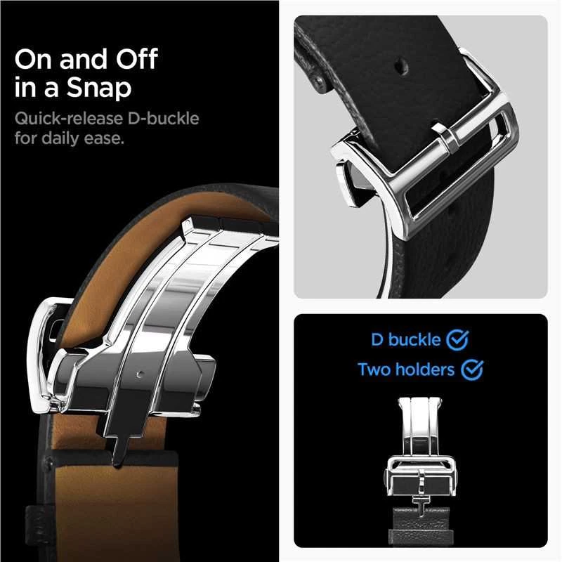 Spigen Enzo apyrankė skirta Samsung Galaxy Watch 40/44/46 mm – juodos spalvos