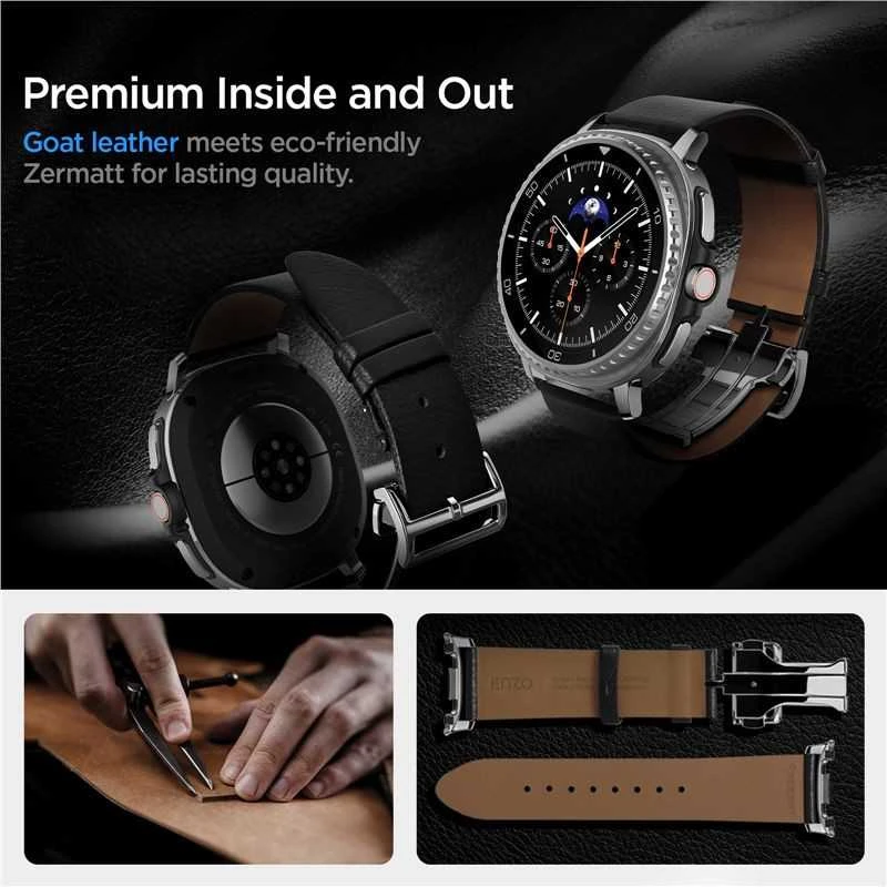 Spigen Enzo apyrankė skirta Samsung Galaxy Watch 40/44/46 mm – juodos spalvos