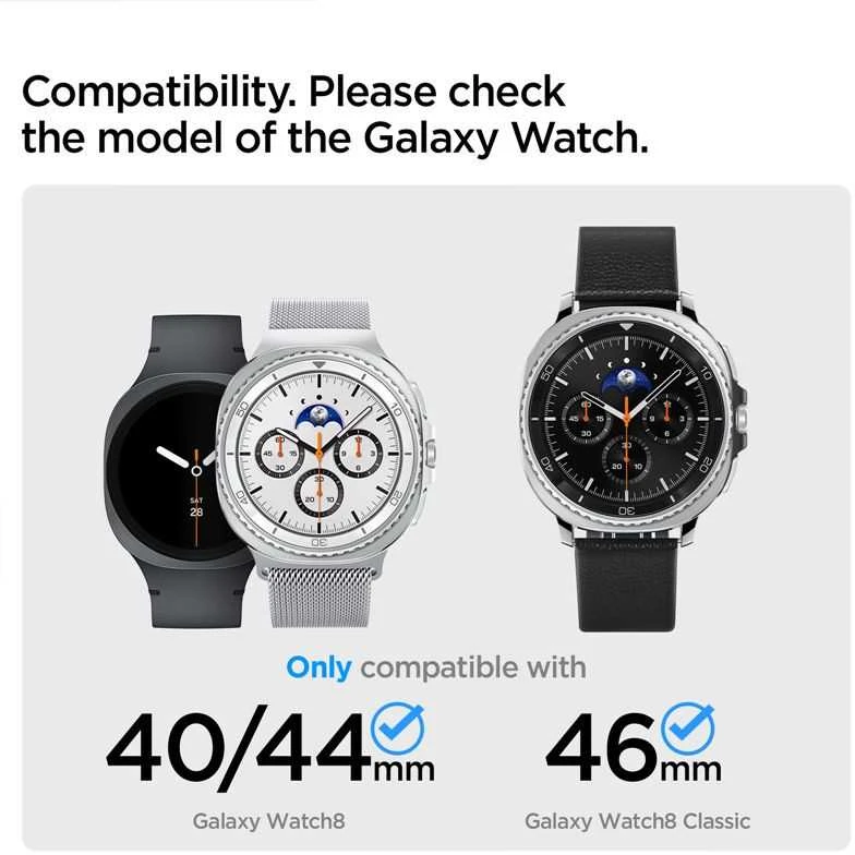 Spigen Enzo apyrankė skirta Samsung Galaxy Watch 40/44/46 mm – juodos spalvos