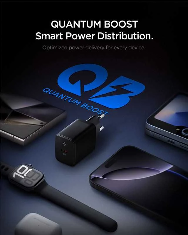Spigen Essential EE201EU USB-C 20W Wall Charger - Juodas