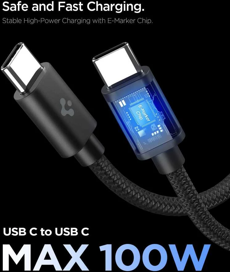 Spigen EE451EU Essential USB-C 45W Wall Charger - Juodas