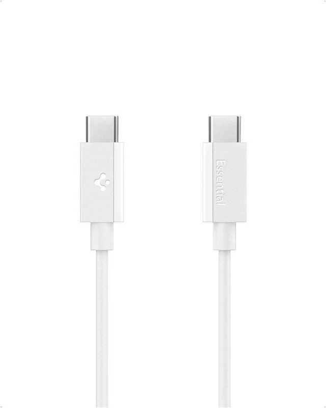 Spigen „Essential“ USB A–USB C 60 W laidas, baltas EB6010AC