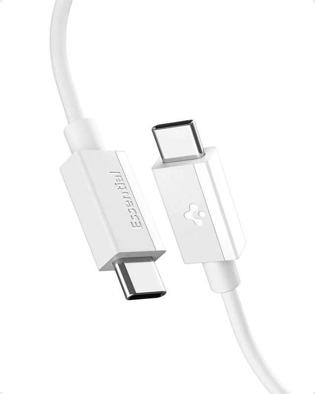 Spigen „Essential“ USB A–USB C 60 W laidas, baltas EB6010AC